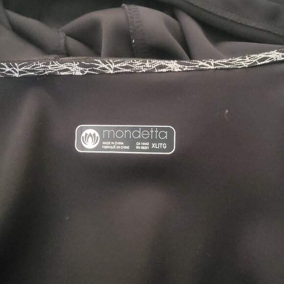 Mondetta Black Zip front jacket size XL - Picture 4 of 4